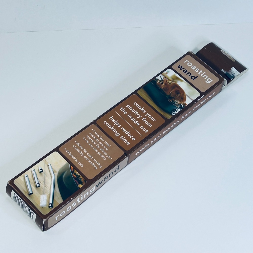 Stainless Steel Roasting‎ Wand Poultry Cooker Tube Chicken Turkey NOS